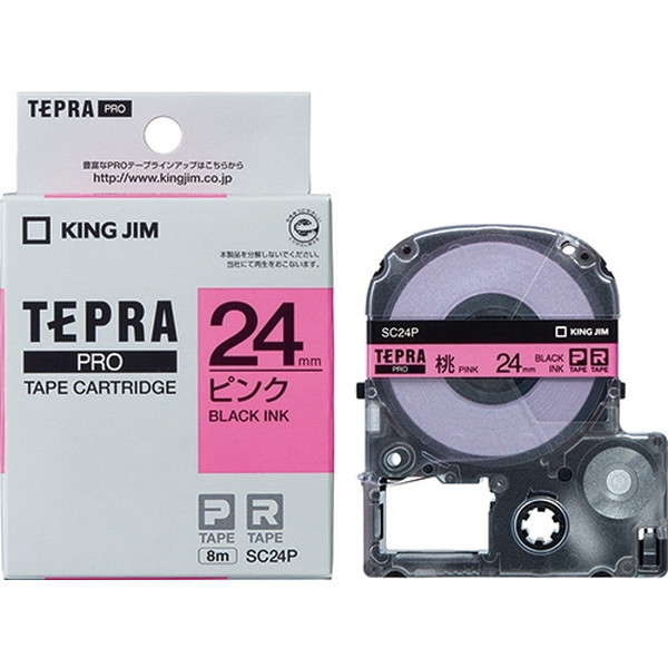 KING JIM SC24P [�e�v��PRO�e�[�v�J�[�g���b�W �s���N ������ 24mm��]