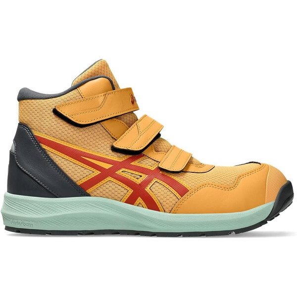 限定色‼️ ASICS ワーキングシューズ　安全靴　タイガーイエロー×スパイスラテ アシックス 安全靴 ウィンジョブCP216 タイガーイエロー×スパイスラテ