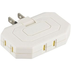 オーム電機 HS-TM3MC3PBT-W [コーナータップ 3個口 ホコリシャッター付 白]