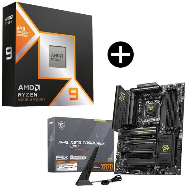 AMD Ryzen 9 9900X3D CPU + MSI MAG X870 TOMAHAWK WIFI