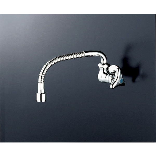 KVK K10 10個 KVK 横形自在水栓(フレキパイプ付) K10FL (水栓金具) 価格比較