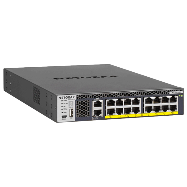 NETGEAR XSM4316PA-100AJS PoE+対応(199W) 10ギガビット16ポート L3