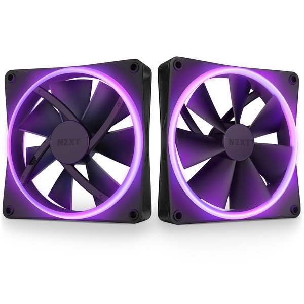 NZXT RF-D14DF-B1 F140 RGB DUO TWIN PACK & RGB Controller