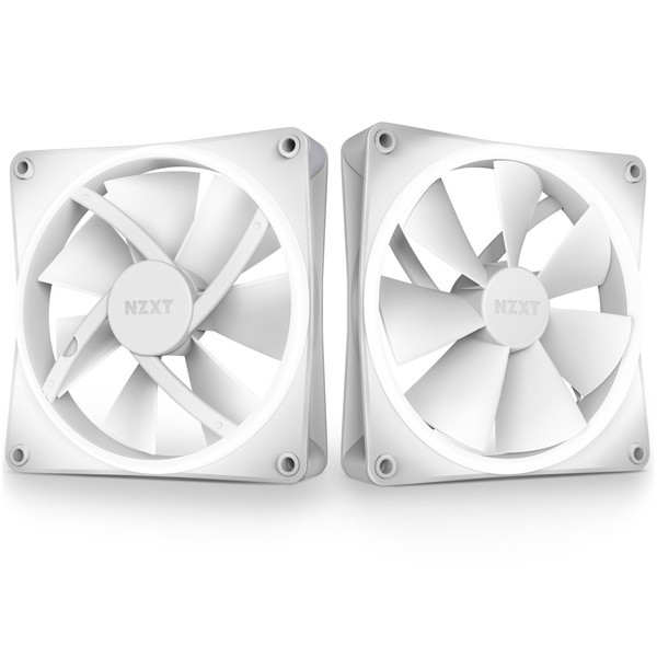 NZXT RF-D14DF-W1 F140 RGB DUO TWIN PACK & RGB Controller White