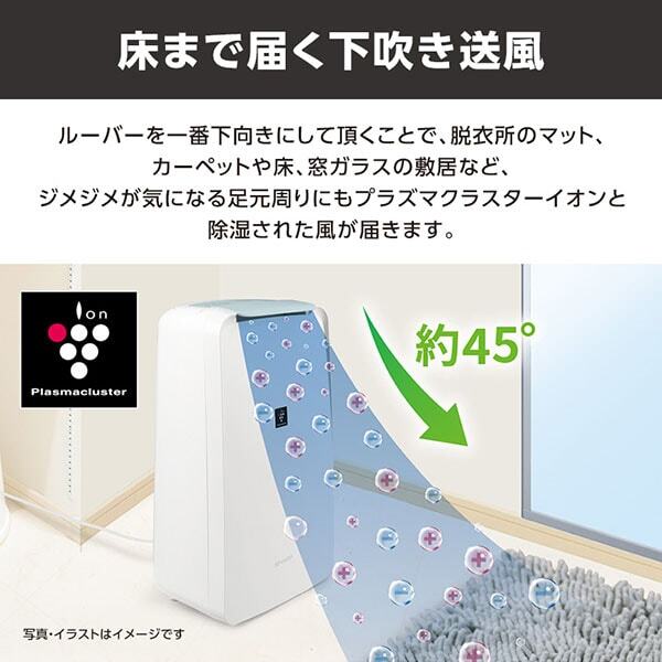 SHARP CV-R71-W ホワイト系 [コンプレッサー式 衣類乾燥除湿機 (木造8