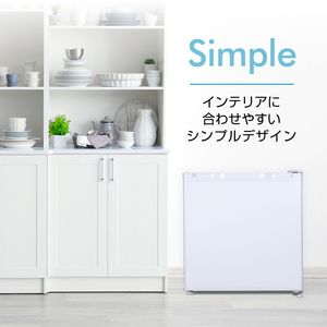 MAXZEN JF032ML01WH ホワイト [冷凍庫 (32L・右開きドア