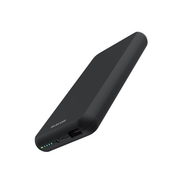 ELECOM DE-C38-10000BK ubN oCobe[ 10000mAh e o(Type-C×1) o(USB-A×1) ܂[dΉ  (PSEK)
