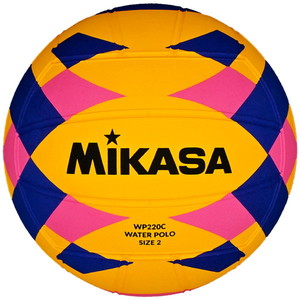MIKASA WP220C 水球 ジュニア練習球 2号 小学生用  発泡ゴム イエロー/ブルー/ピンク