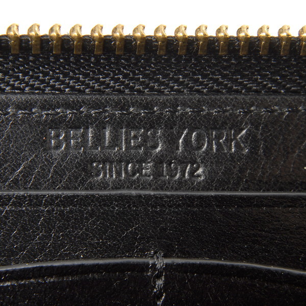 BELLIES YORK ベリーズヨーク ラウンドファスナー長財布BK BYHL9831BK