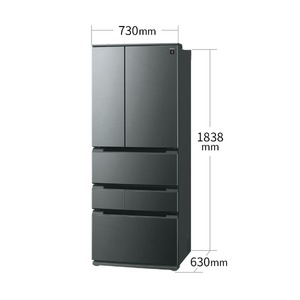 その他 SHARP SHARP SJ-MF55R-H ダスクダークメタル [冷蔵庫 (545L・フレンチドア