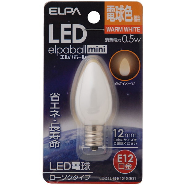 �����d�� LDC1L-G-E12-G301 [LED�d�� ���[�\�N�` E12]