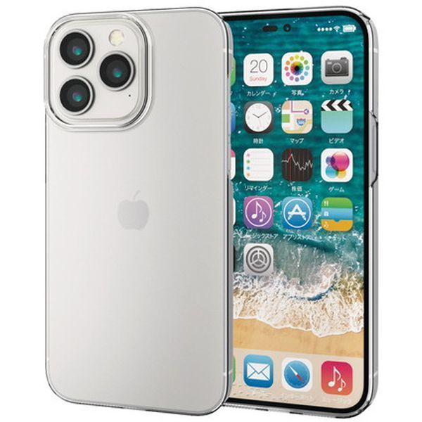 ELECOM PM-A22DPVKCR NA [iPhone14 Pro Max P[X Jo[ n[h y ^ ɂݐ݌v]