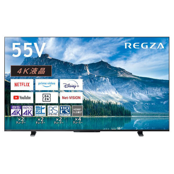 TVS REGZA 55M550M REGZA [55V�^ �n��EBS�E110�xCS�f�W�^�� 4K�`���[�i�[���� �t���e���r]
