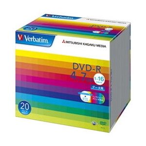 Verbatim DHR47JP20V1 [データ用DVD-R (4.7GB・16倍速対応・20枚入り)] | 激安の新品・型落ち・アウトレット 家電  通販 XPRICE - エクスプライス (旧 PREMOA - プレモア)