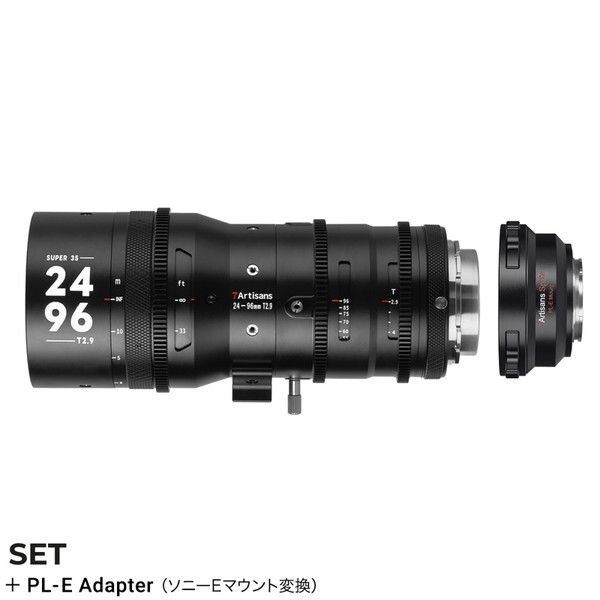 H (7Artisans) 7A-SP2496-PL-E Sprite 24-96mm T2.9 (PL}Eg) + \j[E}EgϊA_v^[