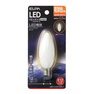 朝日電器 LDC1L-G-E12-G311 [LED電球 シャンデリア形 E12]