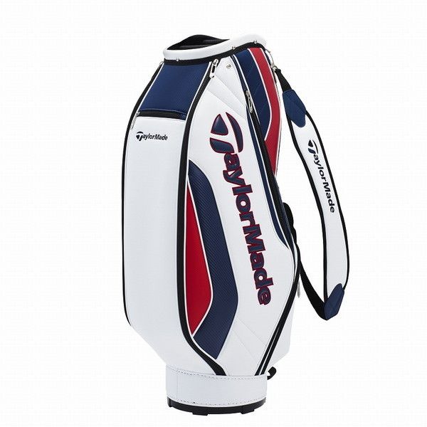 【日本正規品】 テーラーメイド(TaylorMade) スポーツモダンキャディバッグ 2022年モデル TD267 N92882 9.5型  ホワイト/ネイビー/レッド