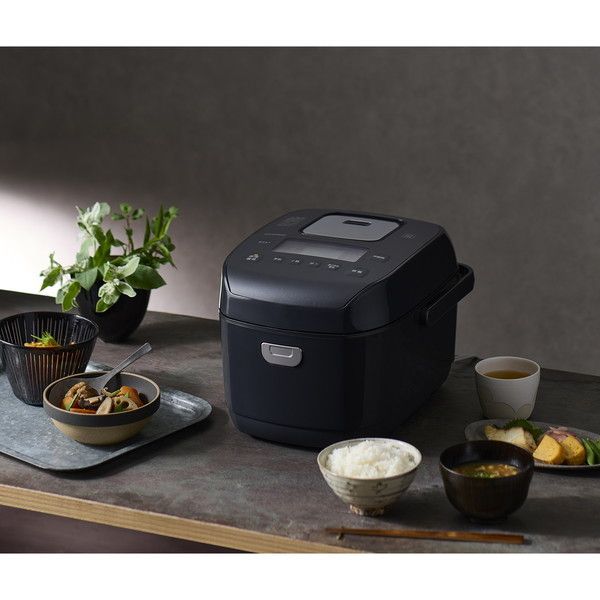 アイリスオーヤマ RC-PDA50-B ブラック 米屋の旨み 銘柄炊き [圧力IHジャー炊飯器(5.5合炊き)]