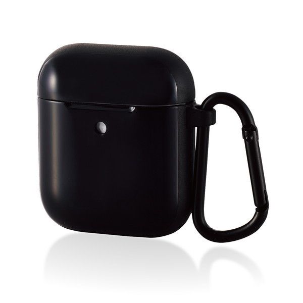 ELECOM AVA-APTSBK [AirPods ProP[X CX[dQiΉ TOUGH SLIM ϏՌ TPU PET Jrit ubN]