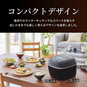 TIGER JRI-A180-KM マットブラック 炊きたて ご泡火炊き [圧力IH炊飯器