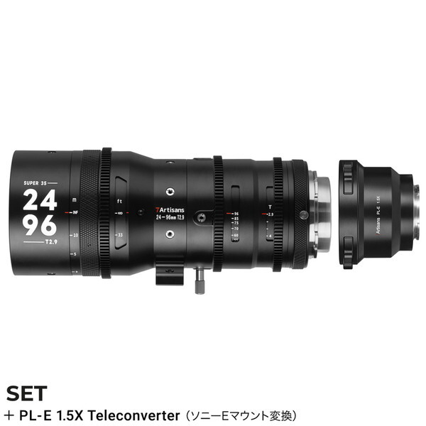 H (7Artisans) 7A-SP2496-PL-E15X Sprite 24-96mm T2.9 (PL}Eg) + 1.5X eRo[^[(\j[E}Egϊ)