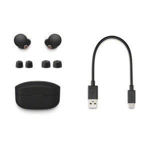 SONY WF-1000XM4(B) ブラック [完全ワイヤレスイヤホン(Bluetooth5.2 ...