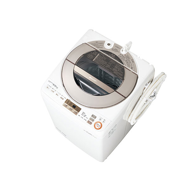 アウトレット】【リユース】 SHARP ES-GV9A ゴールド系 [全自動洗濯機 