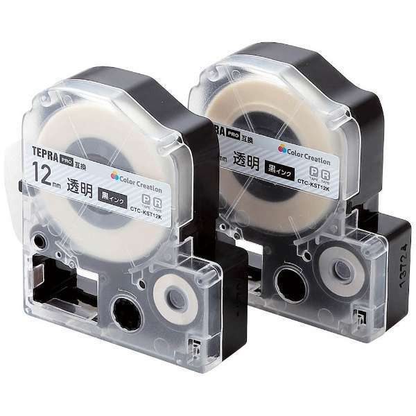 ELECOM CTC-KST12K-2P [�e�v��PRO �e�[�v�J�[�g���b�W�E�������x��/���C���N�E12mm�� (2�p�b�N)]