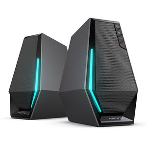 Edifier Hecate ゲーミングスピーカー G1500 5W出力 フルレンジスピーカー 六角形デザイン [ Bluetooth / USB / 3.5mm] RGBライト付き ブラック (日本正規代理店品) ED-G1500