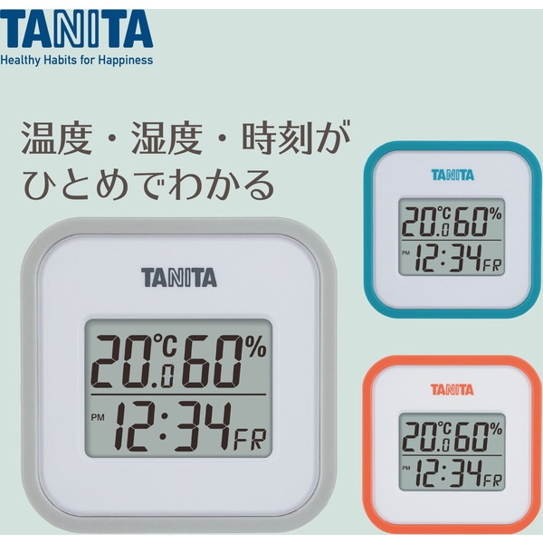 3個セット】TANITA TT-558-OR オレンジ [デジタル温湿度計] | 激安の