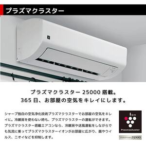 SHARP AY-S22V-W ホワイト系 Vシリーズ [エアコン (主に6畳用)] | 激安