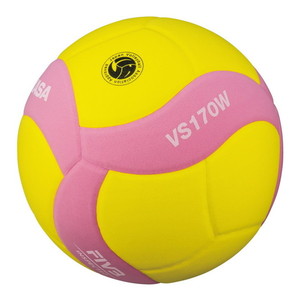 MIKASA V435W バレー4号 練習球 貼 黄/青 | 激安の新品・型落ち