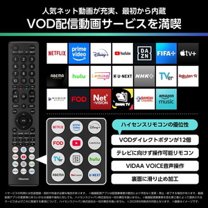 Hisense 43U6R [43V型 地上・BS・110度CSデジタル 4K内蔵 液晶テレビ
