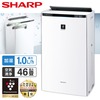 SHARP KI-SX100-W ホワイト系 プラズマクラスターNEXT搭載 [加湿空気清浄機 (空清46畳/加湿 プレハブ洋室28畳 木造和室17畳まで)]