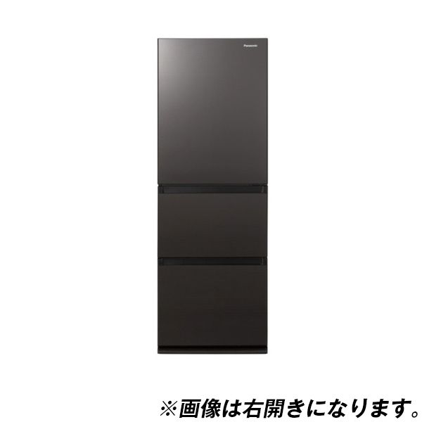 PANASONIC NR-C342GCL-T ダークブラウン [冷蔵庫 (335L・左開き