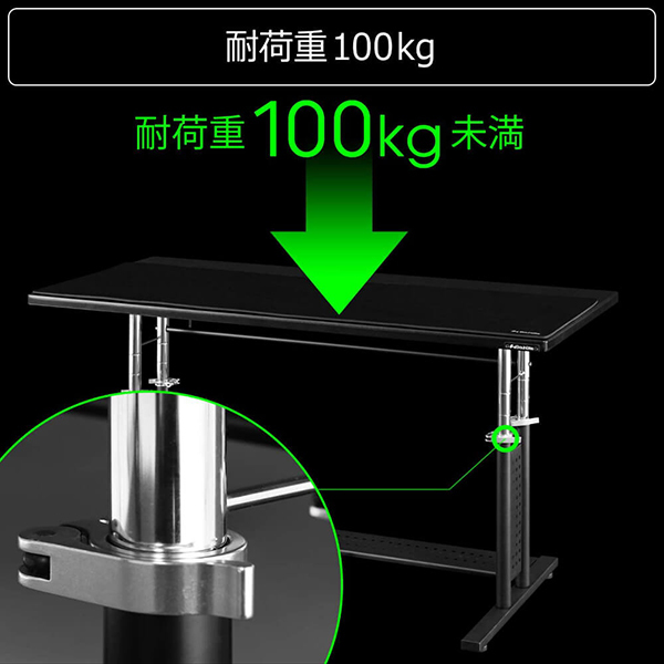 Bauhutte バウヒュッテ BHD-1200HDL-BK ゲーミングローデスクHD