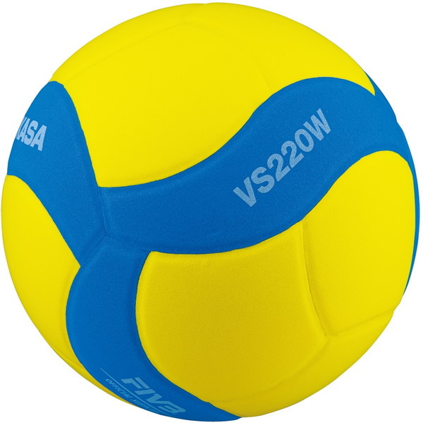 MIKASA VS220W-Y-BL スマイルバレーボール5号 イエロー/ブルー