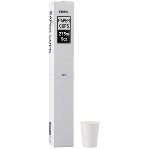 ホワイトカップ 紙コップ 275ml 100個入り 業務用