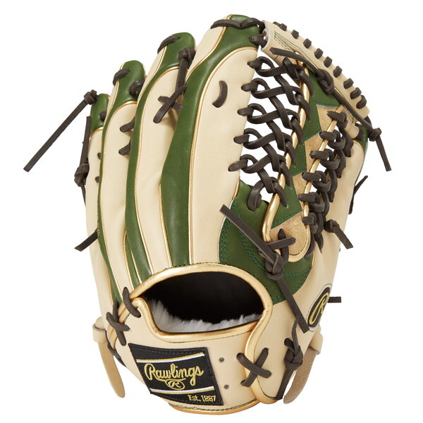 Rawlings Blacky 軟式グローブ クリーム/緑 Rawlings 野球 軟式用グローブ 軟式 エクセル CO B88MG ML グリーン