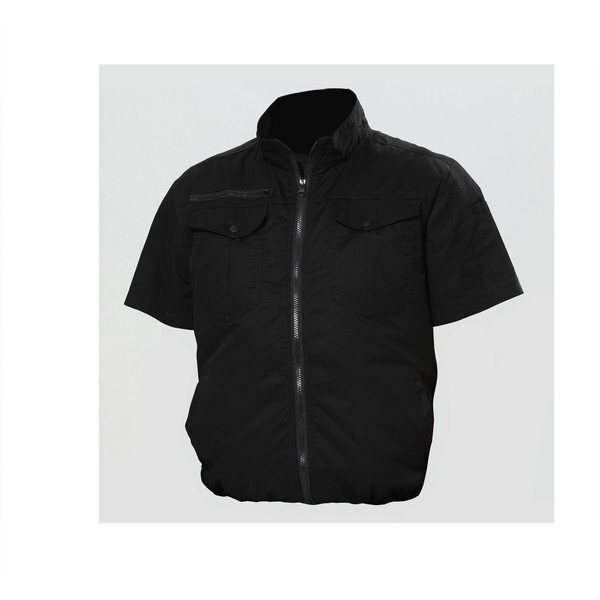 KU92010 空調服 R ポリエステル製 カジュアル FAN2400SPBB・RD9261・LISUPER1セット ライトブルー×ダークネイビー 4L KU92010 空調服 R ポリエステル製 カジュアル FAN2200BR・RD9261