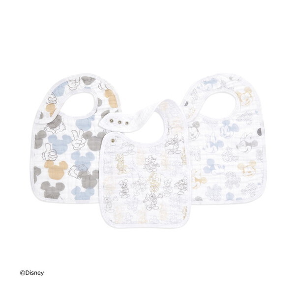 aden + anais エイデンアンドアネイ スナップビブミッキー+ミニー 3枚 BBADABDASNC30009DIJ