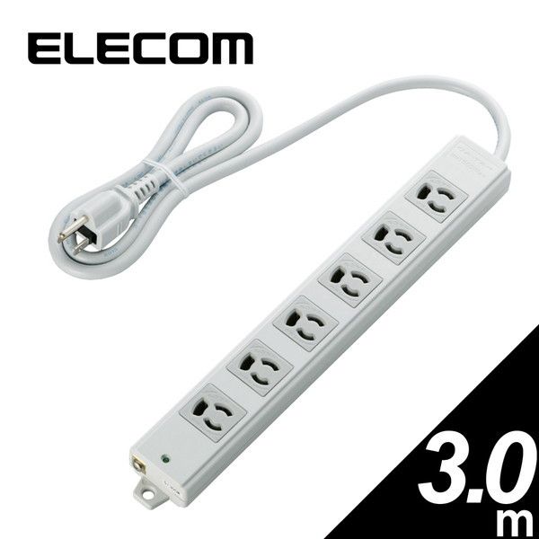 ELECOM T-S02-2330WH 10個セット ホワイト スイングプラグ電源