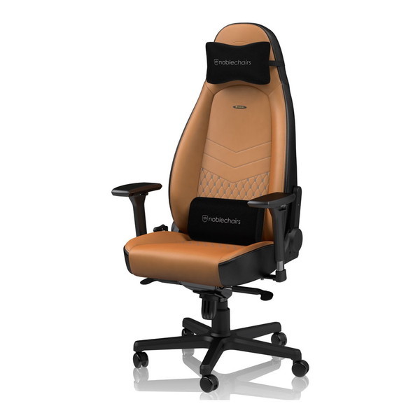 noblechairs NBL-ICN-RL-CBK-SGL �R�j���b�N ICON Real Leather [�Q�[�~���O�`�F�A]
