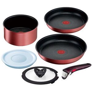 T-fal L38391 インジニオ・ネオ IHルージュ・アンリミテッド セット6 [フライパン 6点セット (IH対応)]