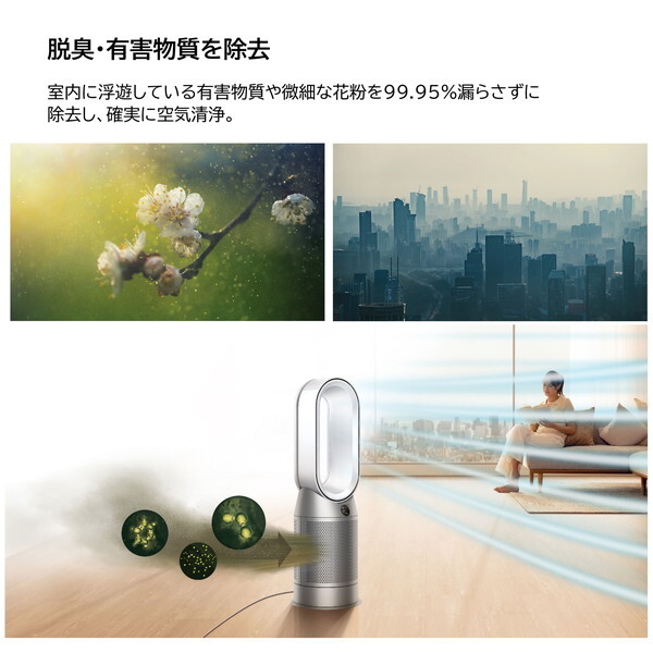 DYSON HP07WS ホワイト/シルバー Purifier Hot + Cool [空気清浄機能付