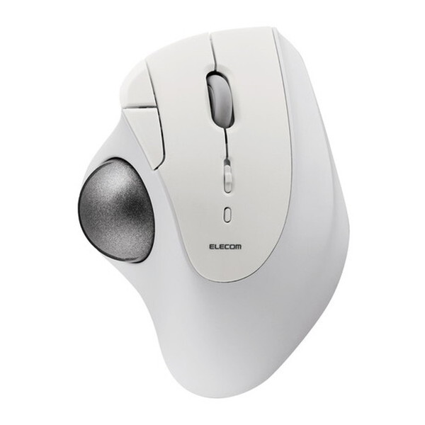 ELECOM M-IT10BRWH ホワイト [トラックボール マウス (Bluetooth 5
