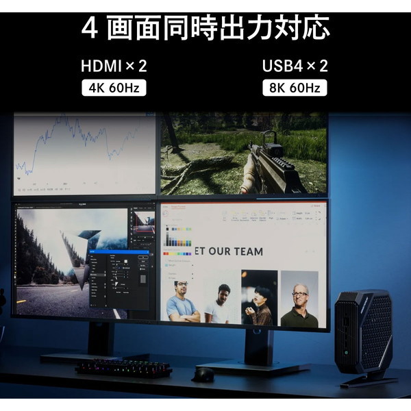 MINISFORUM HX99G-32/512-W11Pro(6900HX+6600M) [デスクトップパソコン