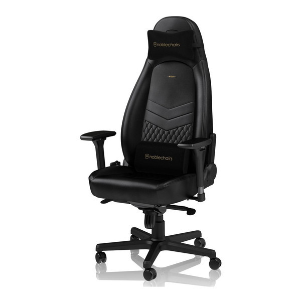 noblechairs NBL-ICN-RL-BLA-SGL �u���b�N ICON Real Leather [�Q�[�~���O�`�F�A]
