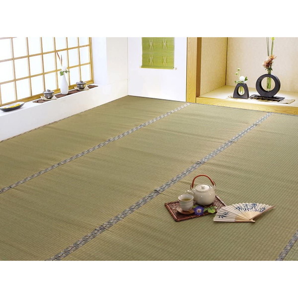 イケヒコ・コーポレーション 純国産 い草 上敷き カーペット 糸引織