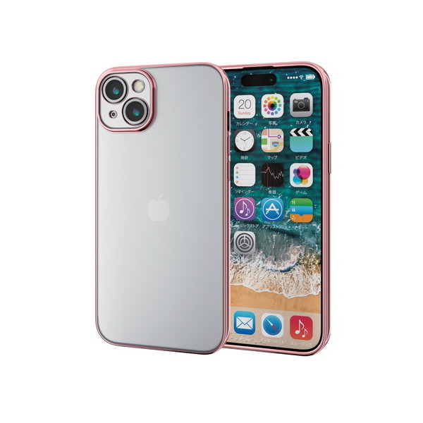 ELECOM PM-A23BUCTMKPN sNS[h [iPhone15 Plus P[X \tg JYی݌v ^bNH Ɍ݌v]